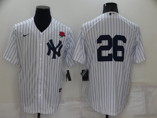 Men's New York Yankees #26 DJ LeMahieu White Cool Base Stitched Baseball Jersey